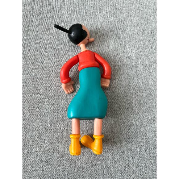 Vintage Olive Oyl Plastic Figure Toy Jointed Popeye the Sailor Cartoon - Picture 5 of 11